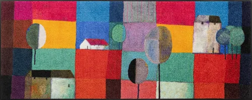 wash+dry Läufer Bel Villaggio, Mehrfarbig, 75x190 cm - Teppiche & Böden, dieser stilvolle Läufer ist Oeko-Tex® zertifiziert, waschbar und ideal für Fußbodenheizung geeignet. Verleihen Sie Ihrem Raum mit dem abstrakten Design einen modernen Akzent.