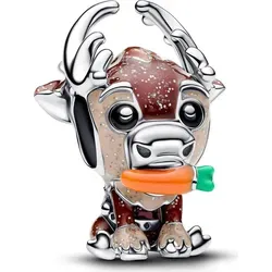 PANDORA Moments Disney Eiskönigin Sven Charm aus Sterling-Silber - Exklusiver Charm für Damen, aus hochwertigem Sterling-Silber, symbolisiert Abenteuer und Freude aus Disneys Die Eiskönigin, perfekt für deine Disney Kollektion.