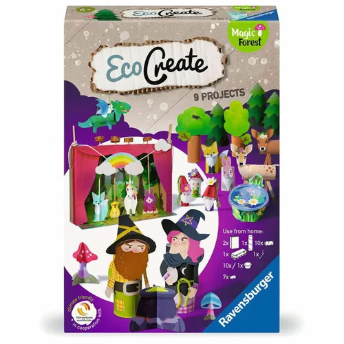 Produktbild Ravensburger EcoCreate Theater: Magischer Wald Bastelset Kreativset ab 6 Jahre