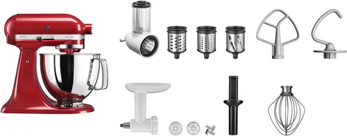 KitchenAid Küchenmaschine 5KSM125EER mit Zubehör in rot von KitchenAid
