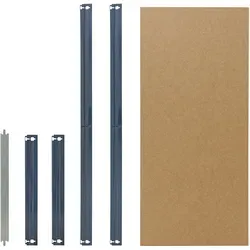 shelfplaza HOME 90x40 cm Fachboden-Set in blau für HOME Schwerlastregale