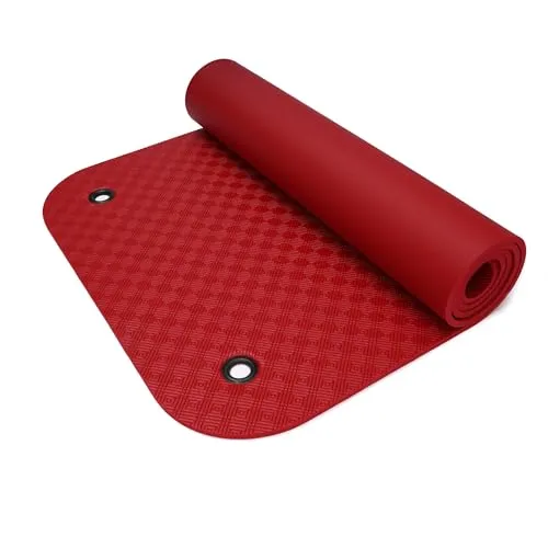 Yogabox Gymnastikmatte Komfort Made in Germany mit Ösen, bordeaux - Hochwertige Yogabox Gymnastikmatte für optimalen Komfort beim Training. Ideal für Yoga und Pilates, mit praktischen Ösen zur einfachen Aufbewahrung.
