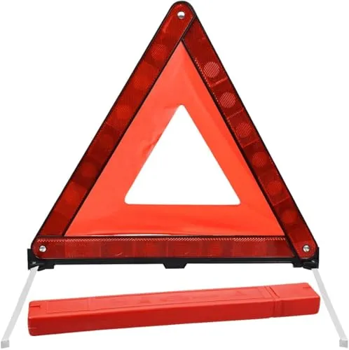 Warndreieck Für Das Auto,Zusammenklappbares Reflektierendes Auto Warnstativ Geeignet Für Pannenhilfe Verkehrsunfälle Notparken,Schneller Aufbau,Gadget für maximale Sicherheit im Straßenverkehr