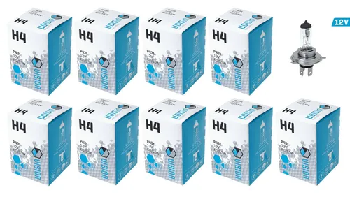 10x H4 Glühbirnen Lampen Glühlampen Autolampen P43t 12V 60/55W UV Filter E4