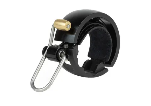 Knog Oi Luxe Fahrradklingel large - Stylische Fahrradklingel im großen Format, hochwertiges Design und klarer Klang für sicheres Fahren.