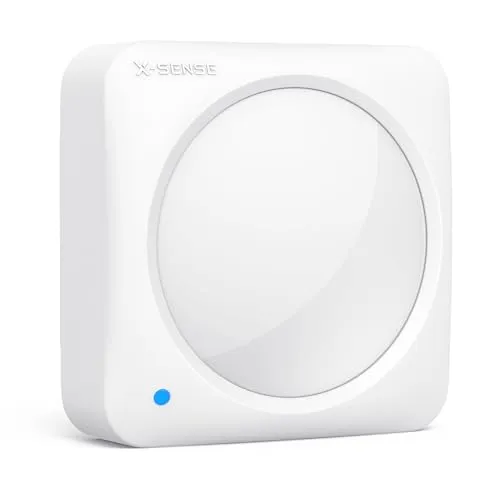 X-Sense Smart Bewegungsmelder, Sicherheitskit AS05/AS08 Zubehör, mit austauschbarer Batterie, kompatibel mit Alexa, unterstützt Eck- und Wandmontage, erfordert SBS50-Basisstation, SMS0A