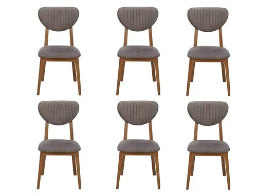 Xlmoebel Sitzgruppe Elegante Stühle mit hochwertiger Polsterung für Essbereich, (6-tlg), Hergestellt in Europa