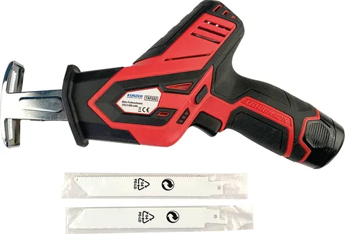 Kunzer Akku-Fuchsschwanz Säbelsäge 12V 2000mAh Li-Ion inkl. Ladegerät & Koffer