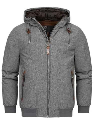 Indicode Sommerjacke INPeshastin mit Kapuze - Funktionsjacke in Größe L, ideal für die Übergangszeit, ausgestattet mit einer verstellbaren Kapuze mit Tunnelzug für optimalen Schutz und Style.