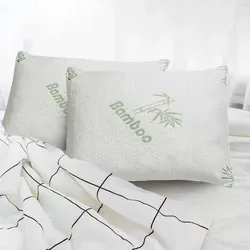 Memory Kopfkissen Bambo - Orthopädisches Bettkissen für erholsamen Schlaf - Kissen 40 x 80 cm – Hautfreundlich und atmungsaktiv durch Bambus-Viskose, bietet optimale Stützkraft für ergonomischen Schlafkomfort.