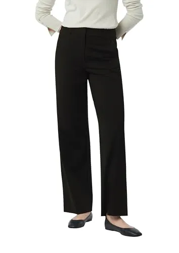 Comma Marlene-Hose mit Taschen schwarz 44 - Stoffhosen in Größe 44, mit 4 praktischen Taschen und elastischem Material für hohen Tragekomfort und lässigen Look.