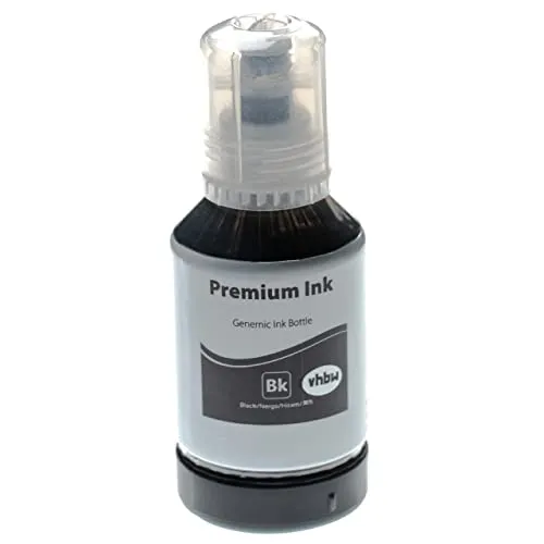 vhbw Nachfülltinte kompatibel mit Canon Pixma G1501, G1510, G2501, G2510, G3501, G3510 Drucker - Refilltinte Schwarz, Pigmentiert, 127ml