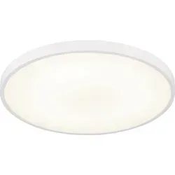 Deckenlampe NIELSEN LED Flurlampe mit Backlight, D 23 cm - Moderne Deckenleuchte aus mattem Kunststoff, ideal für Wohnräume und Büros. Mit beeindruckenden 1350 Lumen und einem besonderen Backlight-Effekt sorgt sie für eine angenehme Atmosphäre und effektive Ausleuchtung.