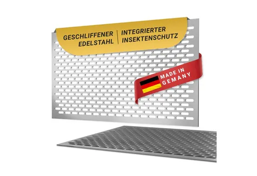 DeinLichtschacht Lichtschachtabdeckung Edelstahl mit Insektenschutz - Lichtschächte, rostfrei, begehbar und langlebig – die elegante Lösung gegen Ungeziefer und Schmutz für jeden Kellerschacht.