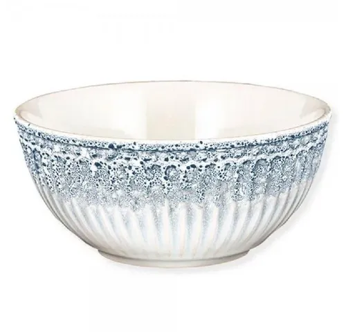 Greengate Schüssel Schale Müslischale Alice Ripple Blue (14cm)