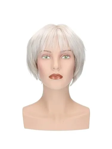 Perücke Victoria - Glatter, gestufter Kurzhaarschnitt mit Pony, eleganter Bob für jeden Anlass