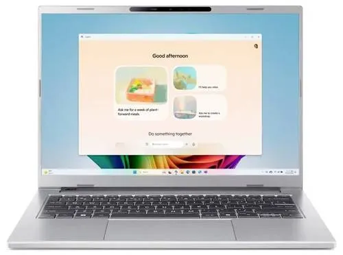 Acer Notebook Aspire 14 AI OLED 35.6cm (14 Zoll) WUXGA AMD Ryzen AI 5 330 16GB RAM 1TB SSD Deutsch, QWERTZ Silber NX.JNZEG.00J