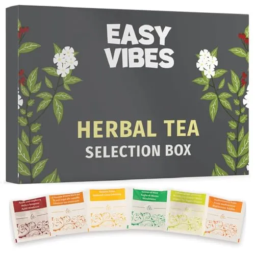 Geschenkbox | Kräutertee-Auswahlbox | 24 Beutel | 6 Geschmacksrichtungen