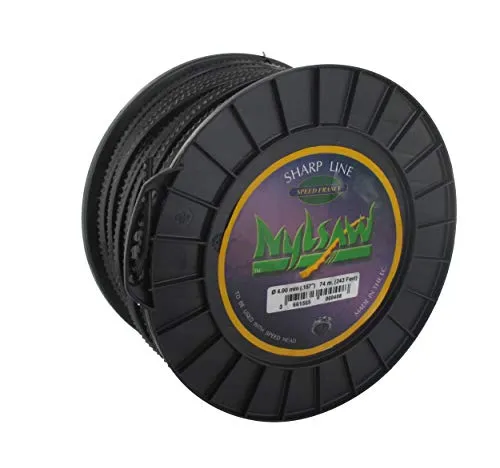 NYLSAW – Nylondraht – Ø 4,0 mm – L 74 m – Hochleistungsdraht – gezahntes, klingenförmiges Profil – sauberer und präziser Schnitt – effektiv auf allen Geländearten