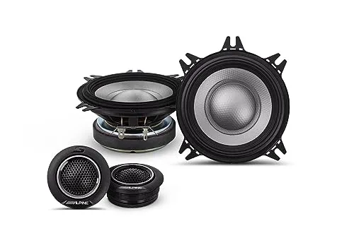 Alpine S2-S40C 10 cm 2-Wege-Komponenten-Lautsprechersystem - Car-HiFi-Lautsprecher mit herausragender Klangqualität, 140 Watt maximale Belastbarkeit und ideal für ein verbessertes Klangerlebnis im Fahrzeug.