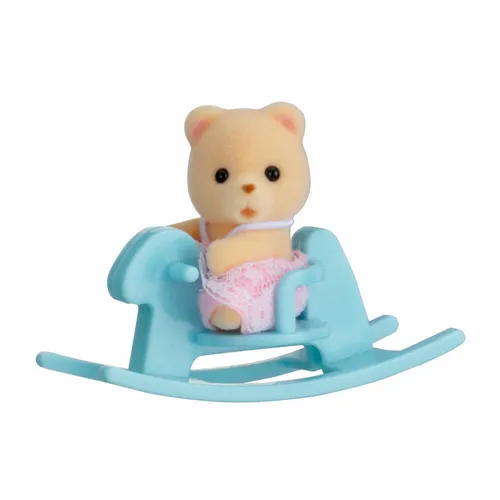 Sylvanian Families Minibox Bär auf Schaukelpferd Baby Babybär Pferd Mini Boxen