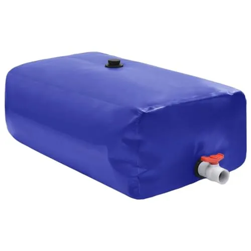 vidaXL Faltbarer Wassertank mit Wasserhahn - 1500L PVC - Wasserbehälter & -kanister, ideal zur Aufbewahrung von Nichttrinkwasser, langlebig und reißfest aus PVC, leicht transportierbar und vielseitig für Garten, Camping und Outdoor-Aktivitäten.