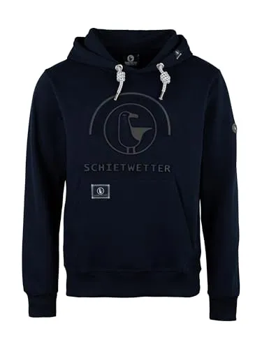 SCHIETWETTER Herren Hoodie Captain Cord, Kapuzenpullover, Sweater, Sweatshirt, Langarm mit Kapuze Navy XL