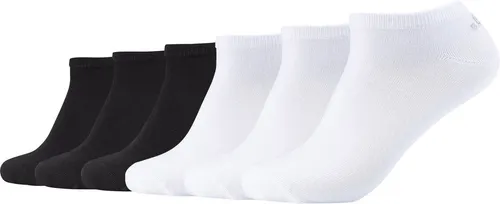 s.Oliver Unisex Sneakersocken 6er Pack 39/42 schwarz-weiß - Bequeme Sneakersocken mit softem Bund, ideal für den Alltag. Der strapazierfähige Baumwollmix sorgt für hohen Tragekomfort. Praktisches 6er-Pack, perfekt für jeden Tag.