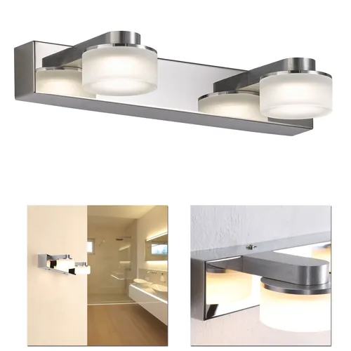 Wandleuchte LED 2 flg - Moderne Badlampe mit 500lm - Lampen für das Badezimmer, energieeffiziente LED Wandleuchte mit 500 Lumen und modernem Design, ideal für stimmungsvolle Beleuchtung.