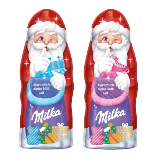 Milka Mein Lieblings Weihnachtsmann Alpenmilch Schokolade 90g
