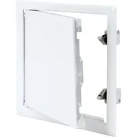 Protektor Revisionsklappe 20cm x 20cm mit Schnappverschluss Stahl Weiß