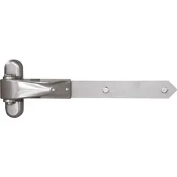 LOCINOX Langband Anti Sabotage 4 DW - 4 DW 400 A2 - Vandalismusbeständiger Torband für Holztore. 3D-verstellbar für optimale Anpassung und einfache Montage ohne Demontage. Tragkraft bis 150 kg, aus robustem Edelstahl.