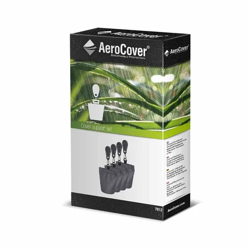 AeroCover 781-2 Sandsäcke für Schutzhülle 4x Sandsack + 4x Clip, anthrazit, 8-te