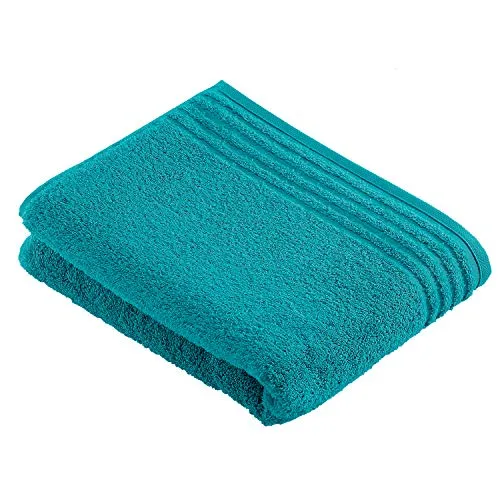 Vossen Quadrati Uni Gästetuch 3er Set in blau von Vossen