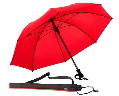 EuroSCHIRM® birdiepal® Outdoor Stockregenschirm - Robuster Stockschirm mit integriertem Kompass und Schultertragegurt, ideal für Outdoor-Aktivitäten. Durchmesser 104 cm, leicht und stabil.