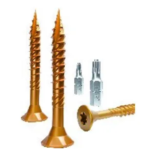 E-Jet Schraube 6 x 120 TG Senkkopf verzinkt gelb T30 von Engel