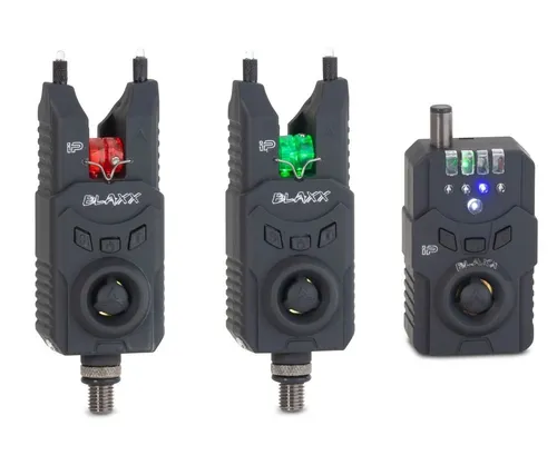 ANACONDA Blaxx iP Pro Set inkl. Bivvy Spot Rot Grün - Bissanzeiger Set für Karpfenangeln mit energiesparendem Stromkreis, 150m Reichweite und einfacher Bedienung. Inklusive Zeltlampe und robustem Gehäuse für optimale Nutzung unter allen Bedingungen.