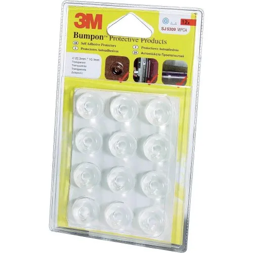 3M SJ5309N Bumpon Lärm-Rutschstopper, transparent, Durchm. 22,3 mm