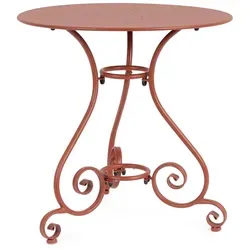 Gartentisch Etienne aus Metall, Picant in rot von Bizzotto