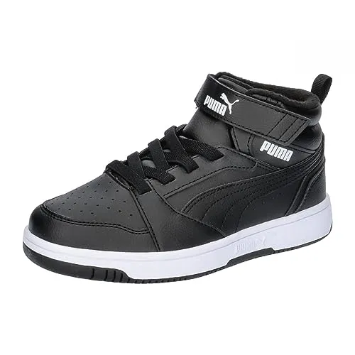 PUMA Unisex Kinder Rebound V6 Mid Wtr Ac+ Ps Sneaker in schwarz von PUMA