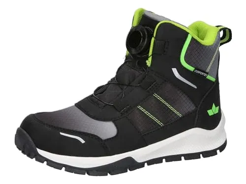 Lico Akima Winterstiefel - Schwarz/Grau/Lemon, 39 EU - Wanderschuhe mit Comfortex-Klimamembrane für optimalen Wetterschutz und Tragekomfort in der kalten Jahreszeit.