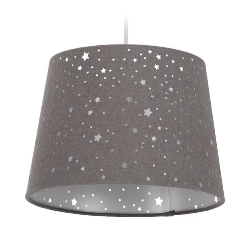 Relaxdays Kinderzimmerlampe Hängelampe rund in grau von Relaxdays