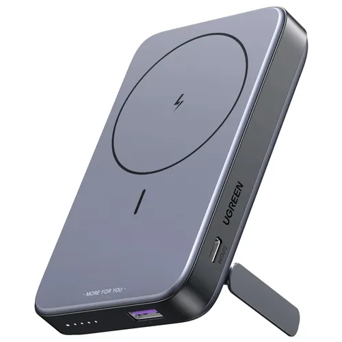 Ugreen Wireless Charger 10000 mAh - Schnelles kabelloses Laden - Powerbank mit 20 W Leistung und 10000 mAh Kapazität, perfekt für schnelles und kabelloses Laden unterwegs.