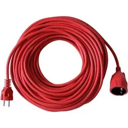Kunststoff-Verlängerung Rot 25m H05VV-F 3G1,5 - Kabel & Leitungen, hochwertiges Verlängerungskabel mit erhöhtem Berührungsschutz - ideal für den sicheren Einsatz im Haushalt.