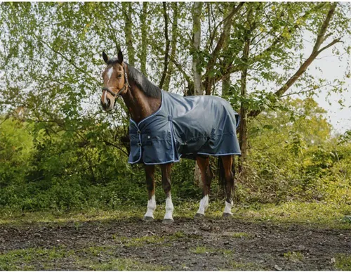 Riding World Eco 1200d Weidedecke 50g Blau 183 cm