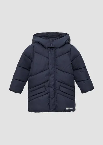 s.Oliver Wintermantel Outdoor-Mantel Wärmender Mantel mit Fleecefutter und fixierter Kapuze