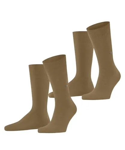 Burlington Herren Socken Everyday Multipack M So Baumwolle einfarbig 2 Paar, Beige Brown Sugar 5152, 40-46
