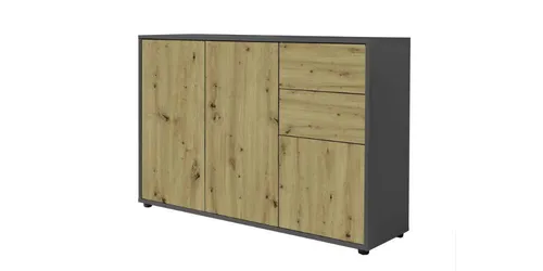 BMG Möbel Kommode Mailand 10 – Grifflos & Viel Stauraum - Stylische Kommode Mailand 10 in Anthrazit, grifflos mit push-to-open Funktion. Ideal für modernen Stauraum, wählbar mit verschiedenen Fronten und Füßen. Made in Germany.