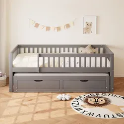 Odikalo Kinderbett Schlafsofa Ausziehbett 90x200