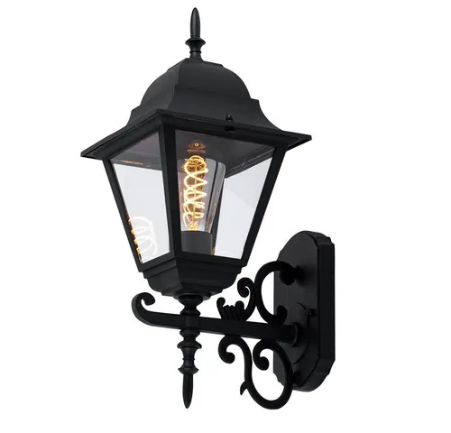 Wandlampe Außen – Wetterfeste Alu-Glas Laterne mit LED für Terrasse und Balkon - Moderne Außenleuchte mit warmweißem Licht, ideal für Garten und Terrasse. Wetterfest mit Schutzart IP44, sorgt für stimmungsvolle Beleuchtung im Außenbereich.